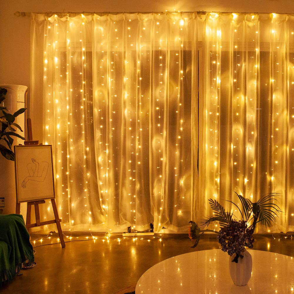Curtain Lights Bedroom
 EEEKit 9 8ft 9 8ft Window Curtain Icicle Lights 304 LEDs