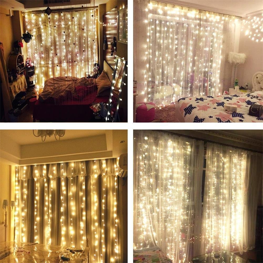 Curtain Lights Bedroom
 AMARS Safe Voltage Bedroom String LED Curtain Lights