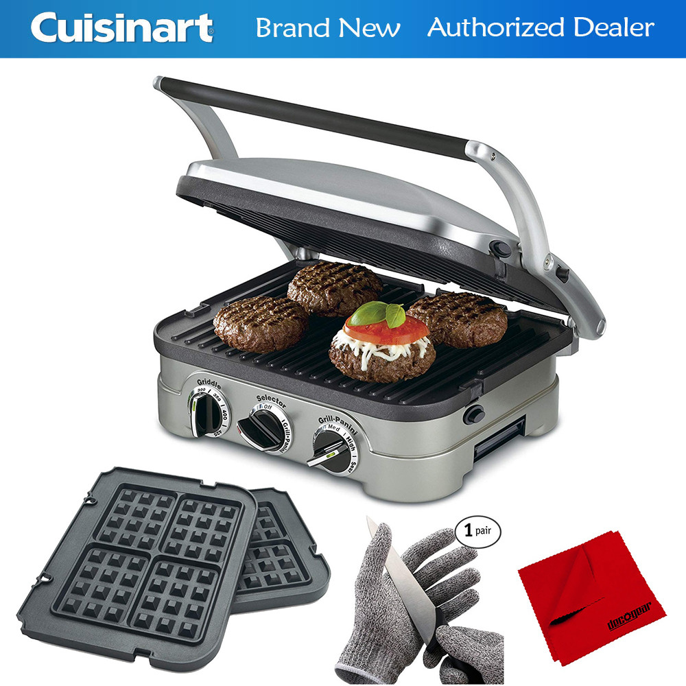 Cusinart Panini Grill
 Cuisinart GR 4NW Multifunctional Griddler w Waffle Plates