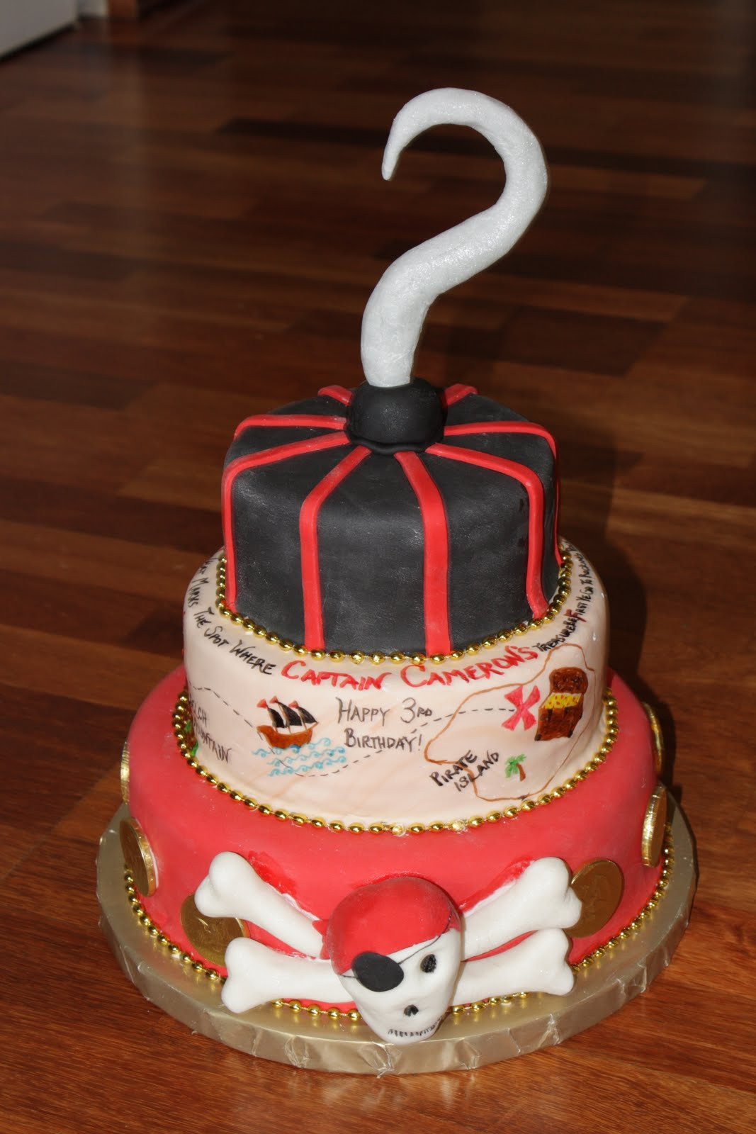 Custom Birthday Cake
 Custom Cakes By Britt Pirate Birthday Cake