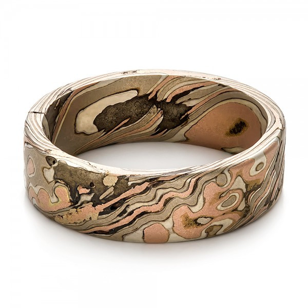 Custom Wedding Bands
 Custom Men s Mokume Wedding Band