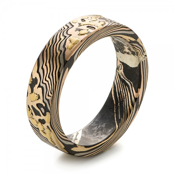 Custom Wedding Bands
 Custom Mokume Wedding Band Seattle Bellevue