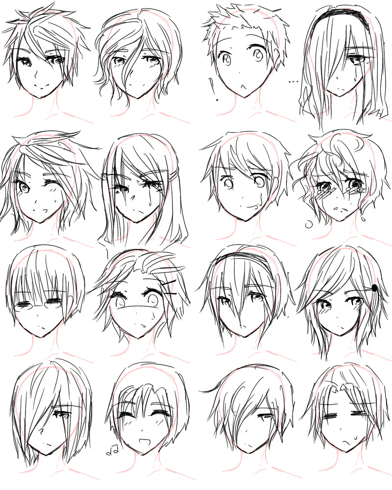 Cute Anime Hairstyles For Short Hair
 How to Draw Anime Hairstyles for Girls