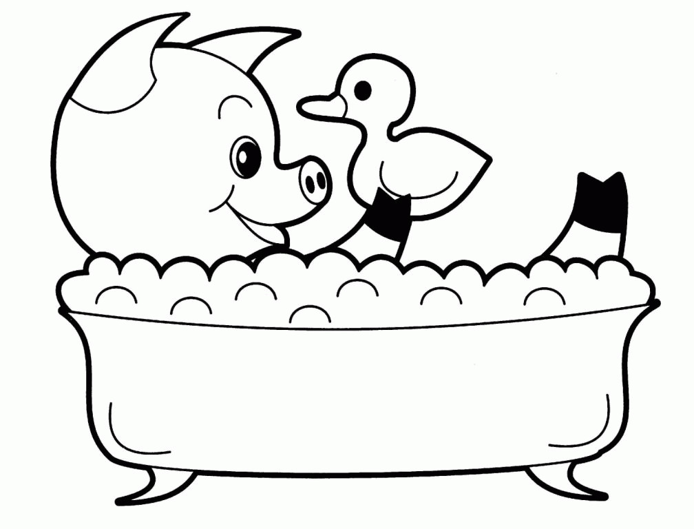 Cute Baby Animal Coloring Pages To Print
 Cute Baby Cartoon Animals Coloring Pages Coloring Home