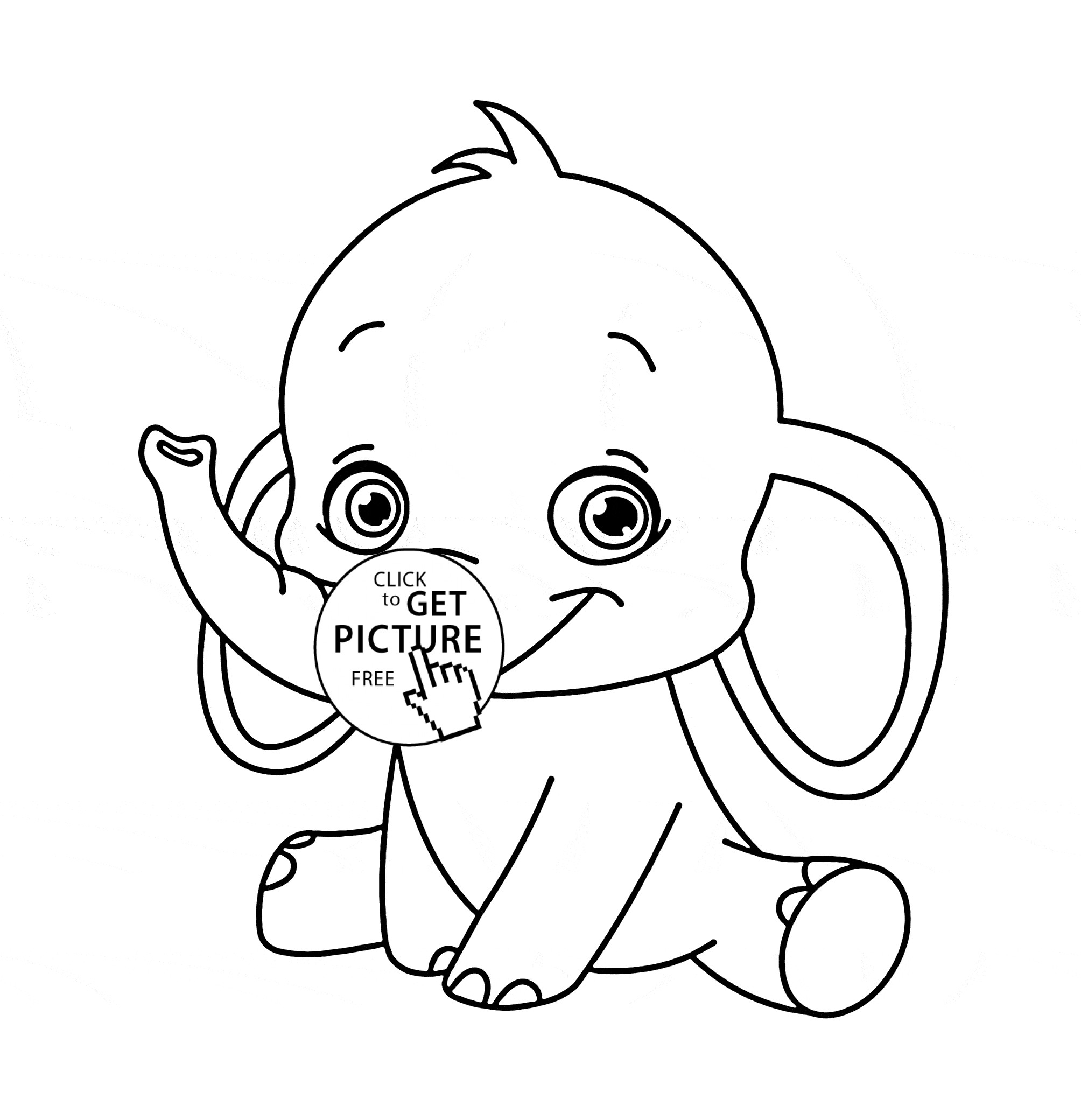 Cute Baby Animal Coloring Pages To Print
 Cute Baby Animal Coloring Pages Printable Food Ideas