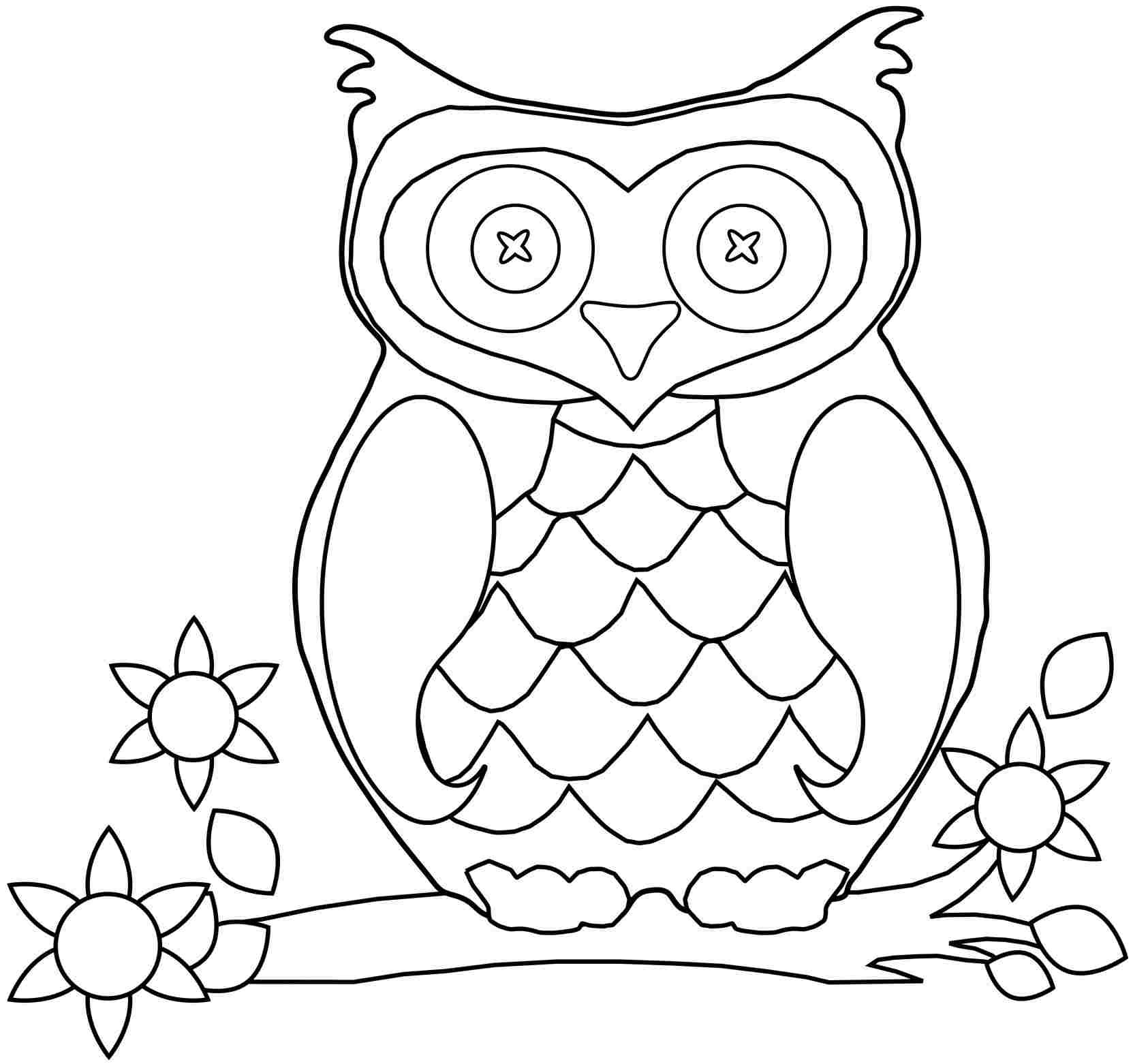 Cute Baby Owl Coloring Pages
 Cute Baby Owl Drawing at GetDrawings