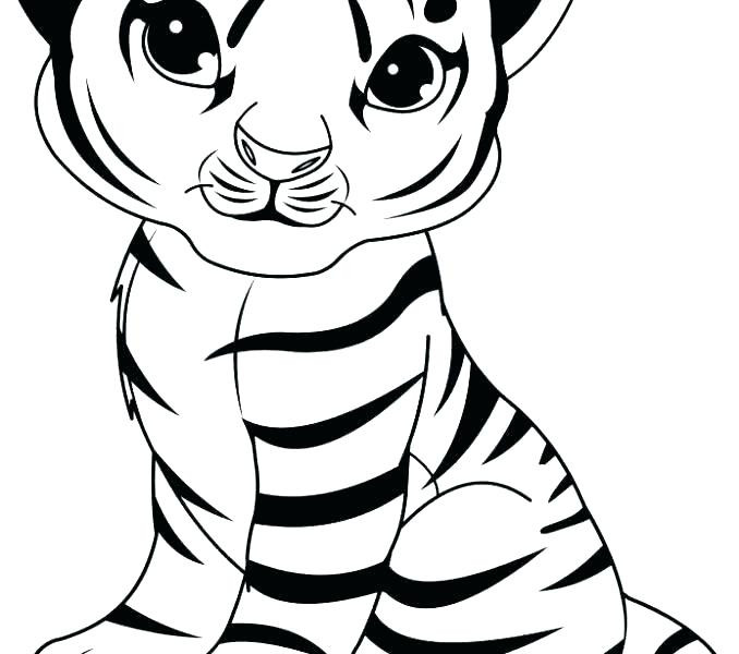 Cute Baby Tiger Coloring Pages
 Coloring Pages Tiger Cubs