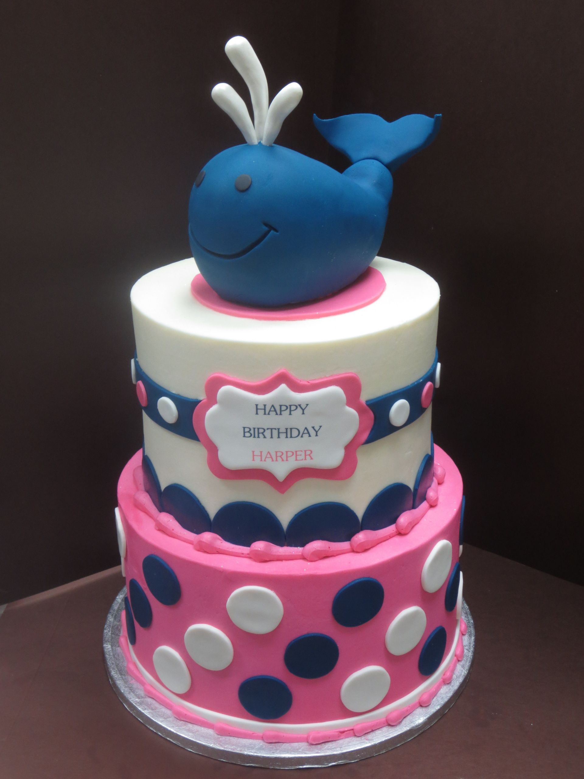 Cute Birthday Cakes
 A Whale of a Cake – 1st Birthday