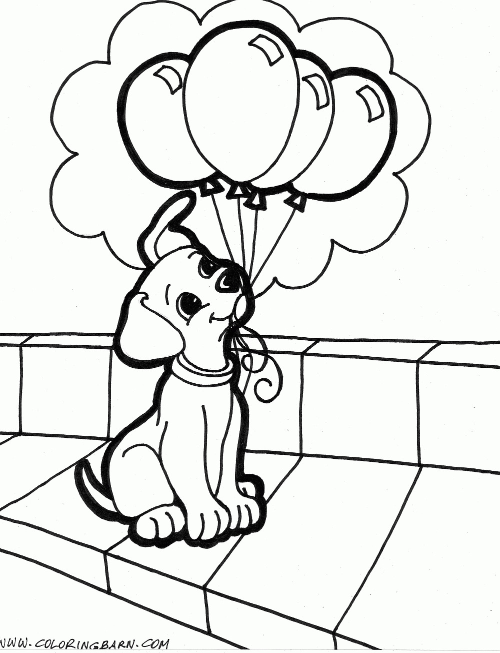 Cute Coloring Pictures Printable Kids
 Animals Coloring Pages Cute Puppy Playing