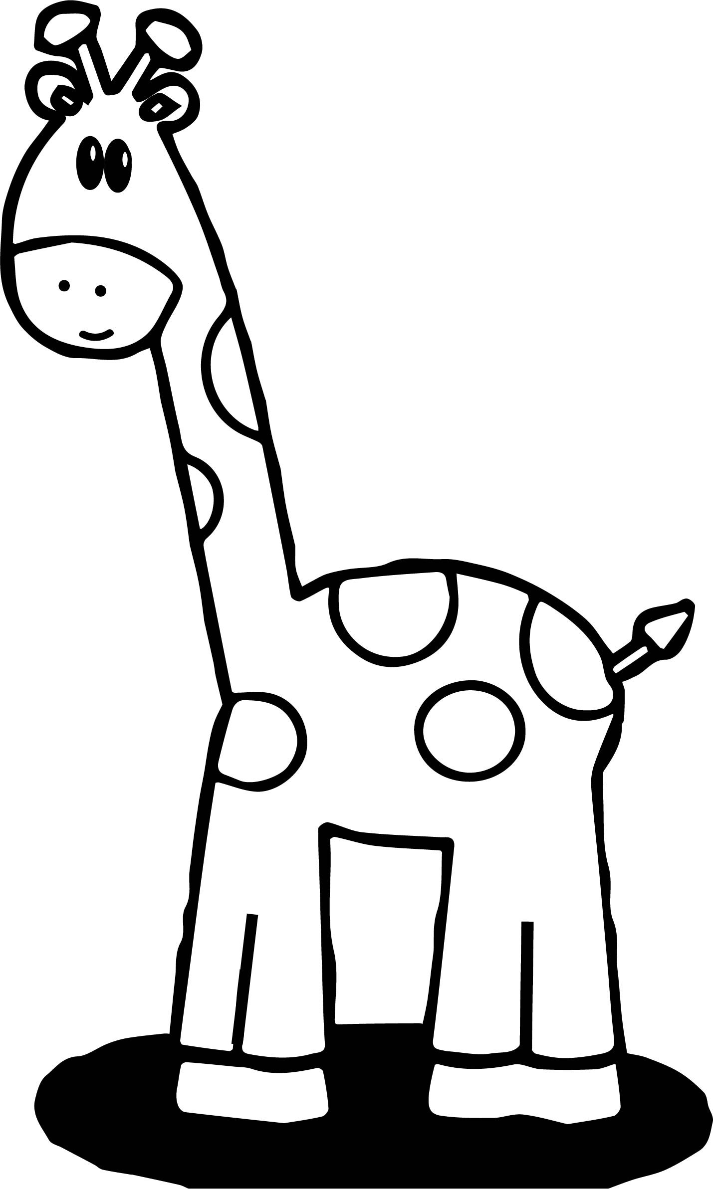 Cute Coloring Pictures Printable Kids
 Giraffe Cute Small Kids Free Printable Preschool Coloring