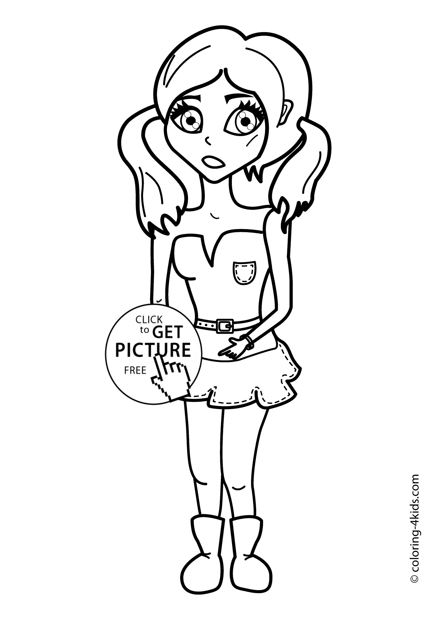 Cute Coloring Pictures Printable Kids
 Cute coloring pages for girls printable coloring pages