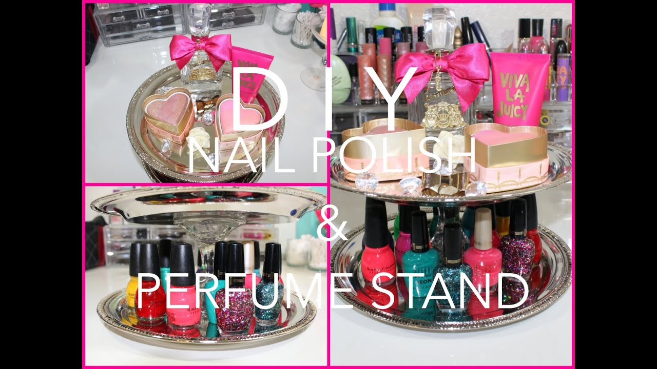 Cute DIY Room Decor
 DIY Cute Nail Polish and Perfume Stand for CHEAP Cute