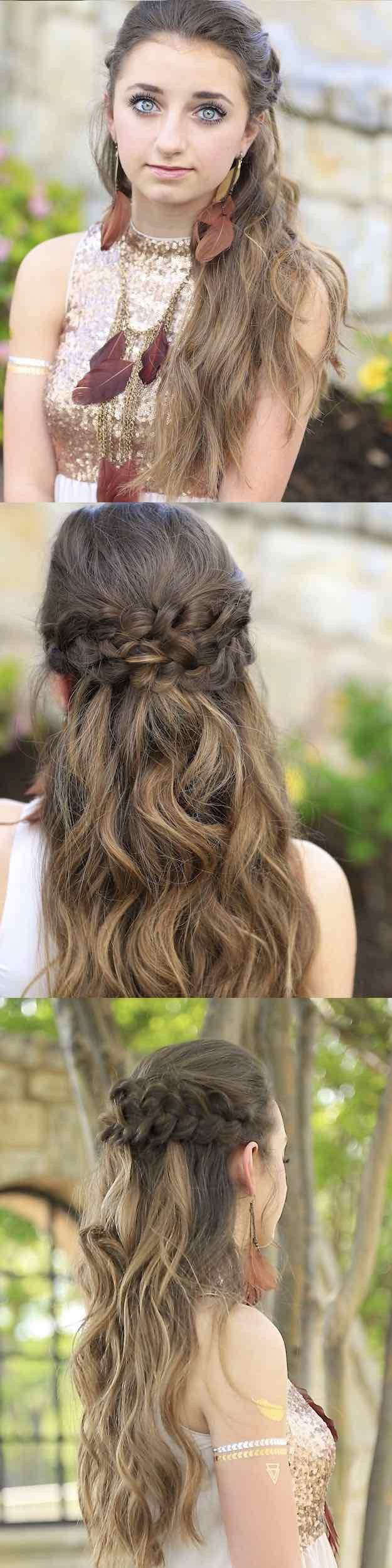 Cute Hairstyles With Hair Down
 25 Easy Half Up Half Down Hairstyle Tutorials For Prom