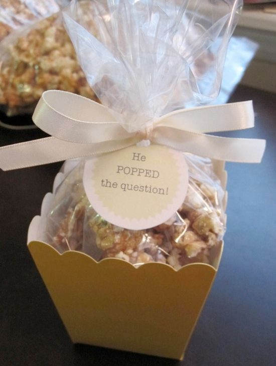 Cute Ideas For Engagement Party
 popcorn engagement announcement — Wedding Ideas Wedding