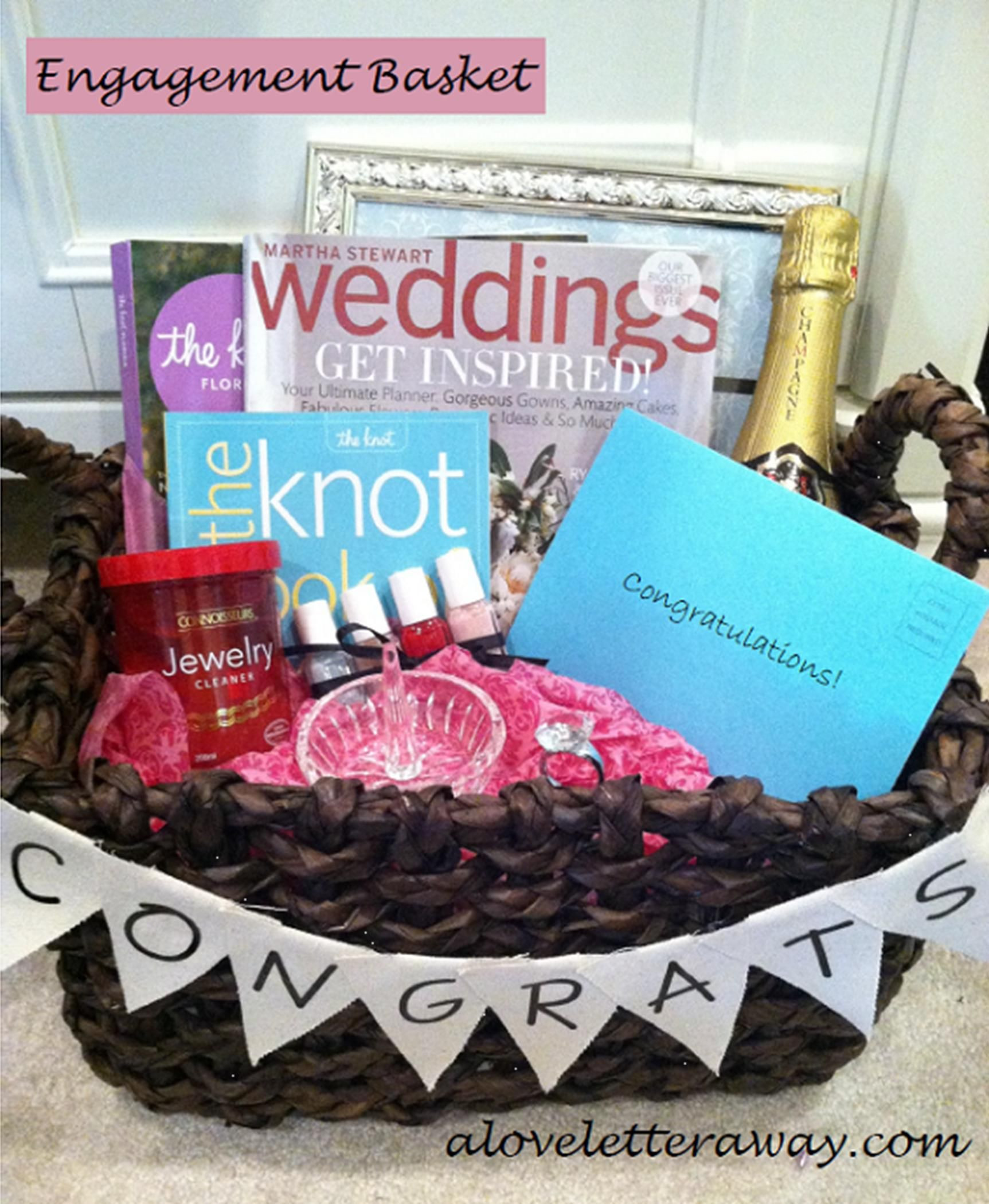 Cute Ideas For Engagement Party
 Engagement Basket cute idea for my friends who will