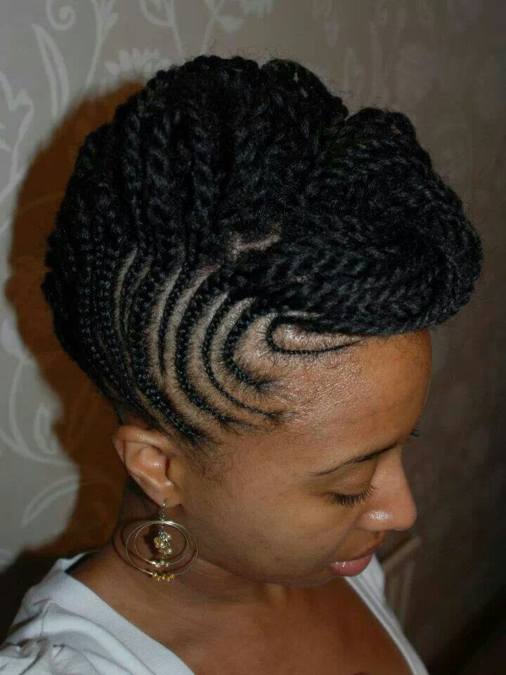 Cute Natural Braided Hairstyles
 Cute natural braided updo