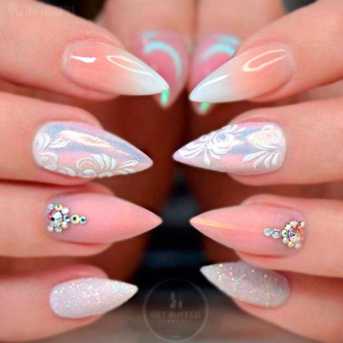 Cute Nude Nail Designs
 Lovely and Cute Acrylic Nails