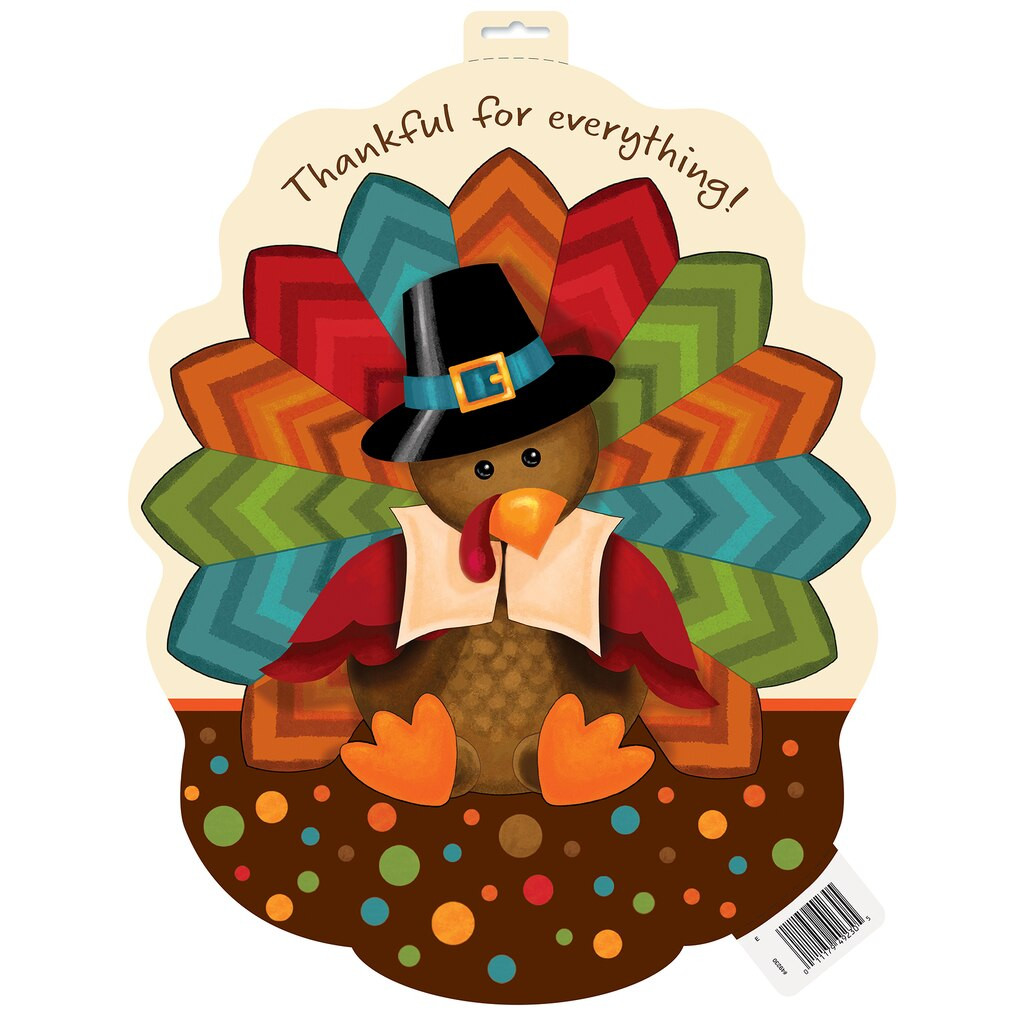 Cute Thanksgiving Turkey
 Cute Turkey Thanksgiving Cutout Decorations