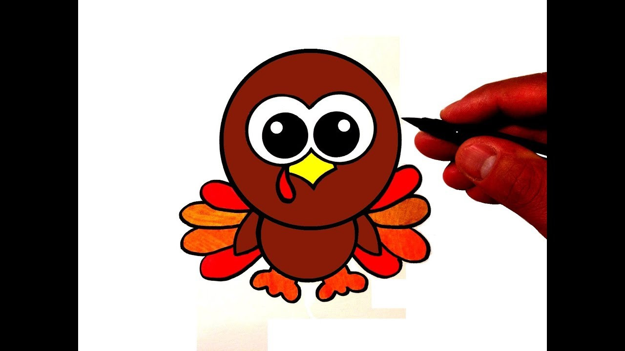 Cute Thanksgiving Turkey
 How to Draw a Cute Turkey