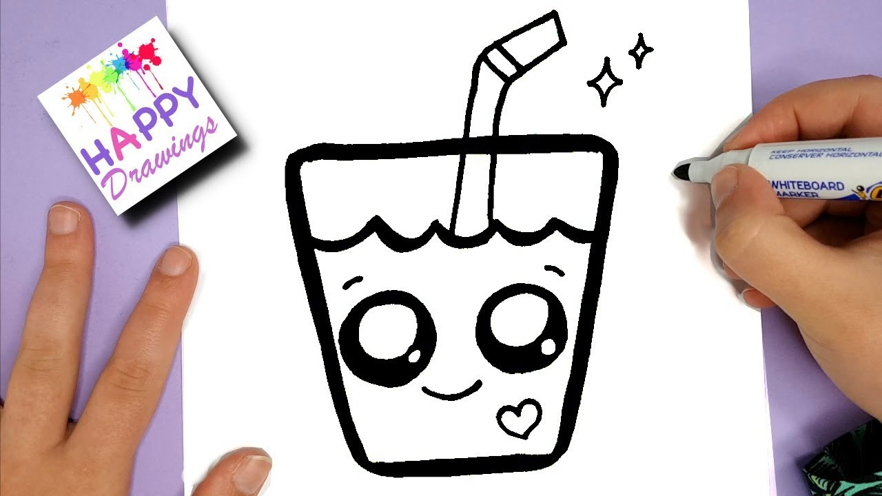 Cute Things For Kids
 HOW TO DRAW A SUPER CUTE DRINK KAWAII HAPPY DRAWINGS