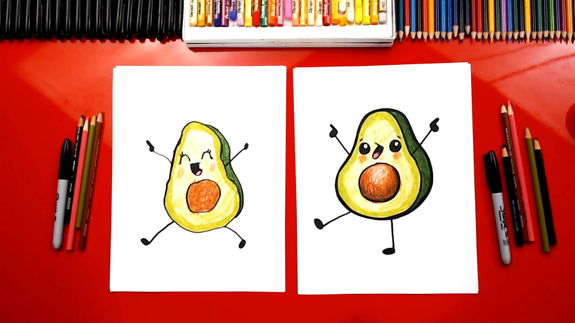 Cute Things For Kids
 How To Draw A Funny Avocado Art For Kids Hub