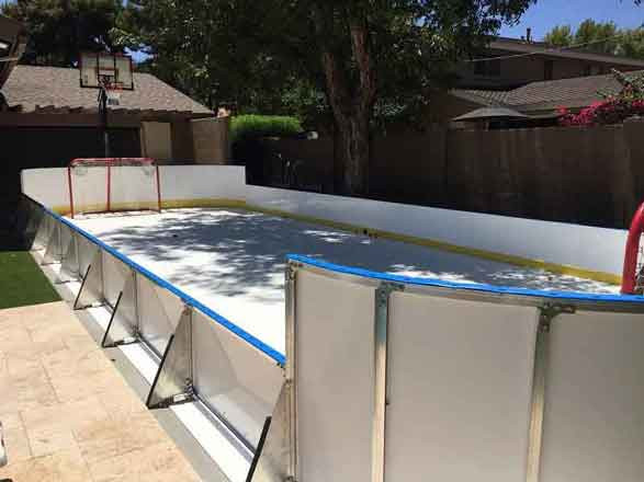 D1 Backyard Rink
 12 x 20 Backyard Ice Rink Boards Synthetic Ice