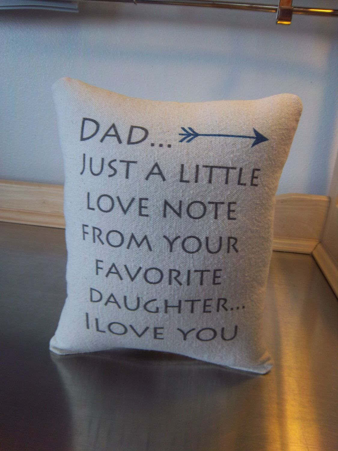 Dad Birthday Gifts From Daughter
 Dad t from daughter pillow father t under 40