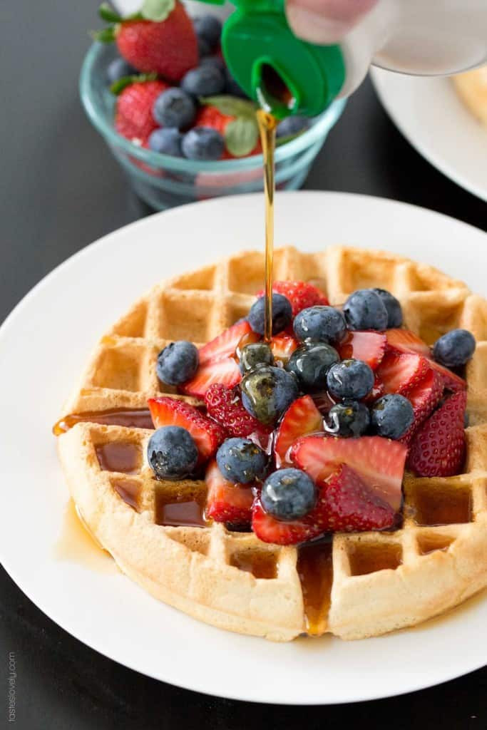 Dairy Free Waffles
 Healthier Dairy Free Belgian Waffles — Tastes Lovely