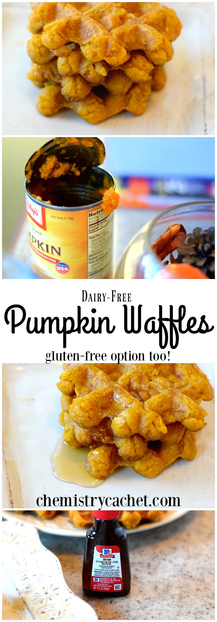 Dairy Free Waffles
 Dairy Free Pumpkin Waffles Plus Gluten Free Option Too