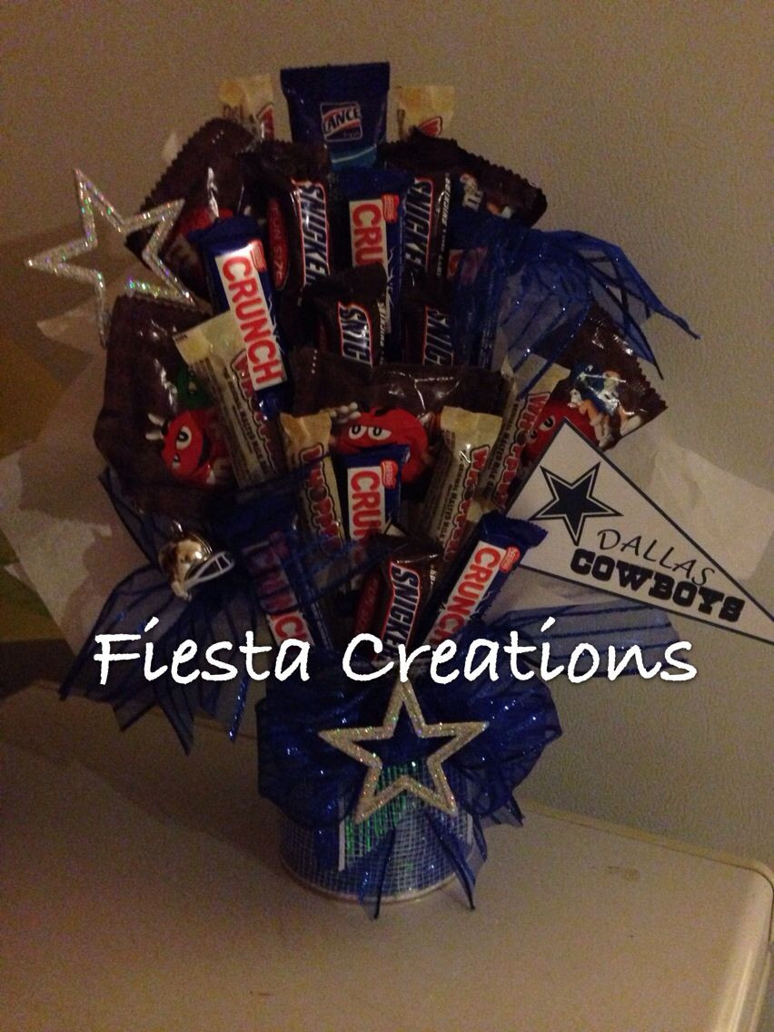 Dallas Cowboys Birthday Gift Ideas
 Dallas Cowboys Inspired Candy Bouquet Make by Me