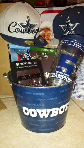 Dallas Cowboys Birthday Gift Ideas
 Gift Basket for Boyfriend for Christmas Filled with