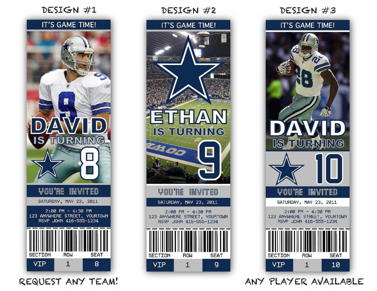 Dallas Cowboys Birthday Invitations
 Ideas For Wedding Card Invitation