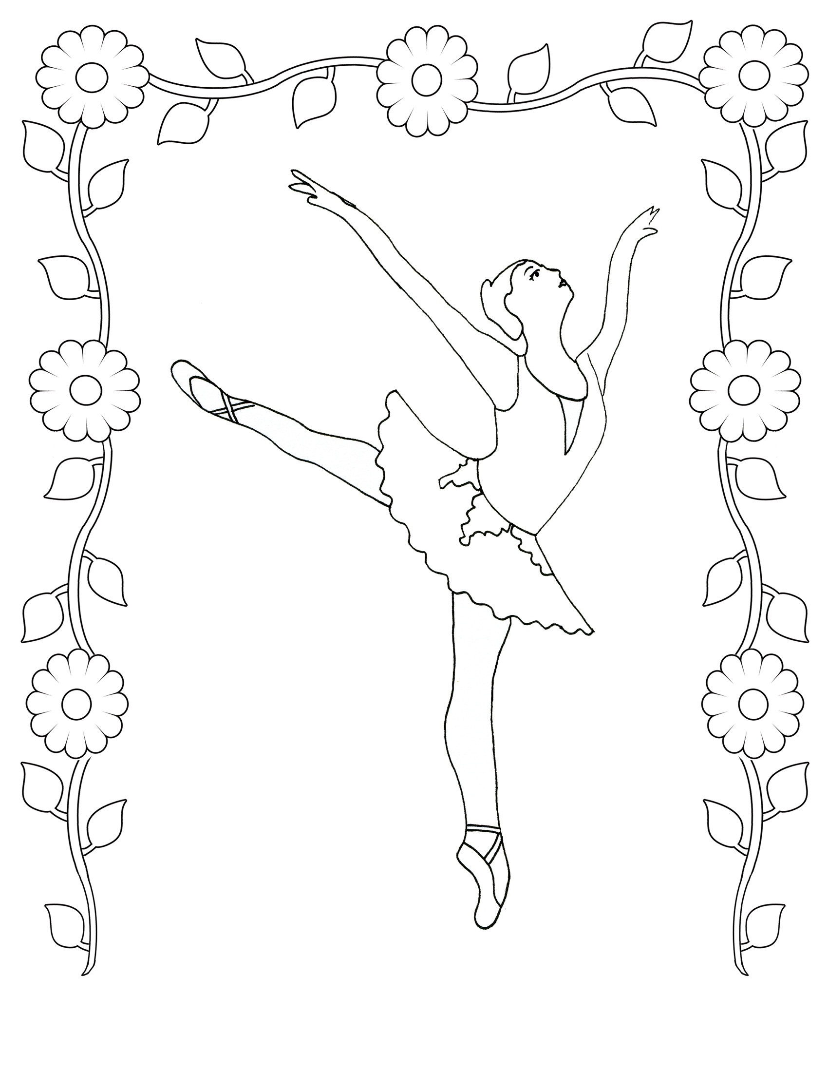 Dance Coloring Pages For Kids
 Free Printable Ballet Coloring Pages For Kids