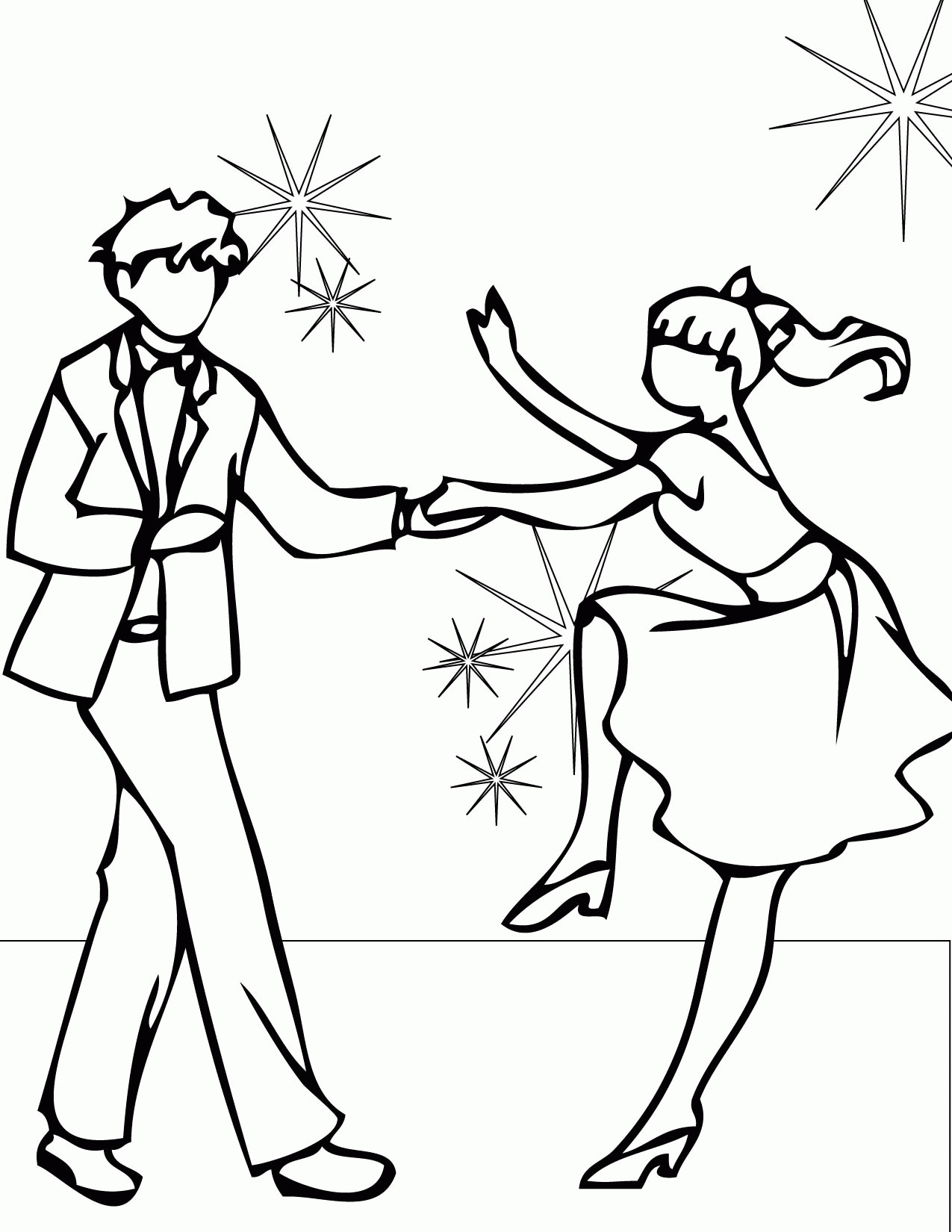 Dance Coloring Pages For Kids
 Free Coloring Page Kids Dancing Coloring Home