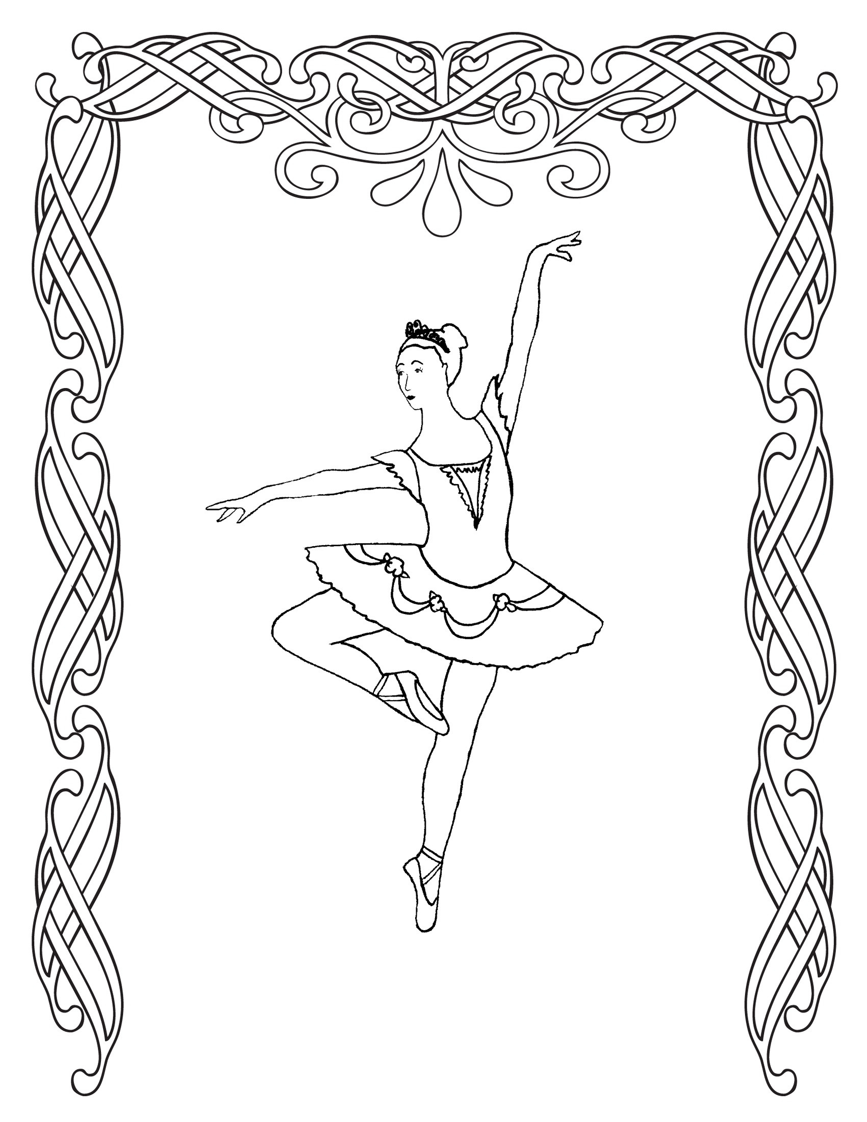 Dance Coloring Pages For Kids
 Free Printable Ballet Coloring Pages For Kids