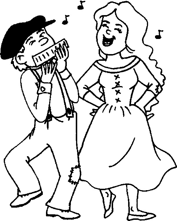 Dance Coloring Pages For Kids
 Dance Coloring Pages