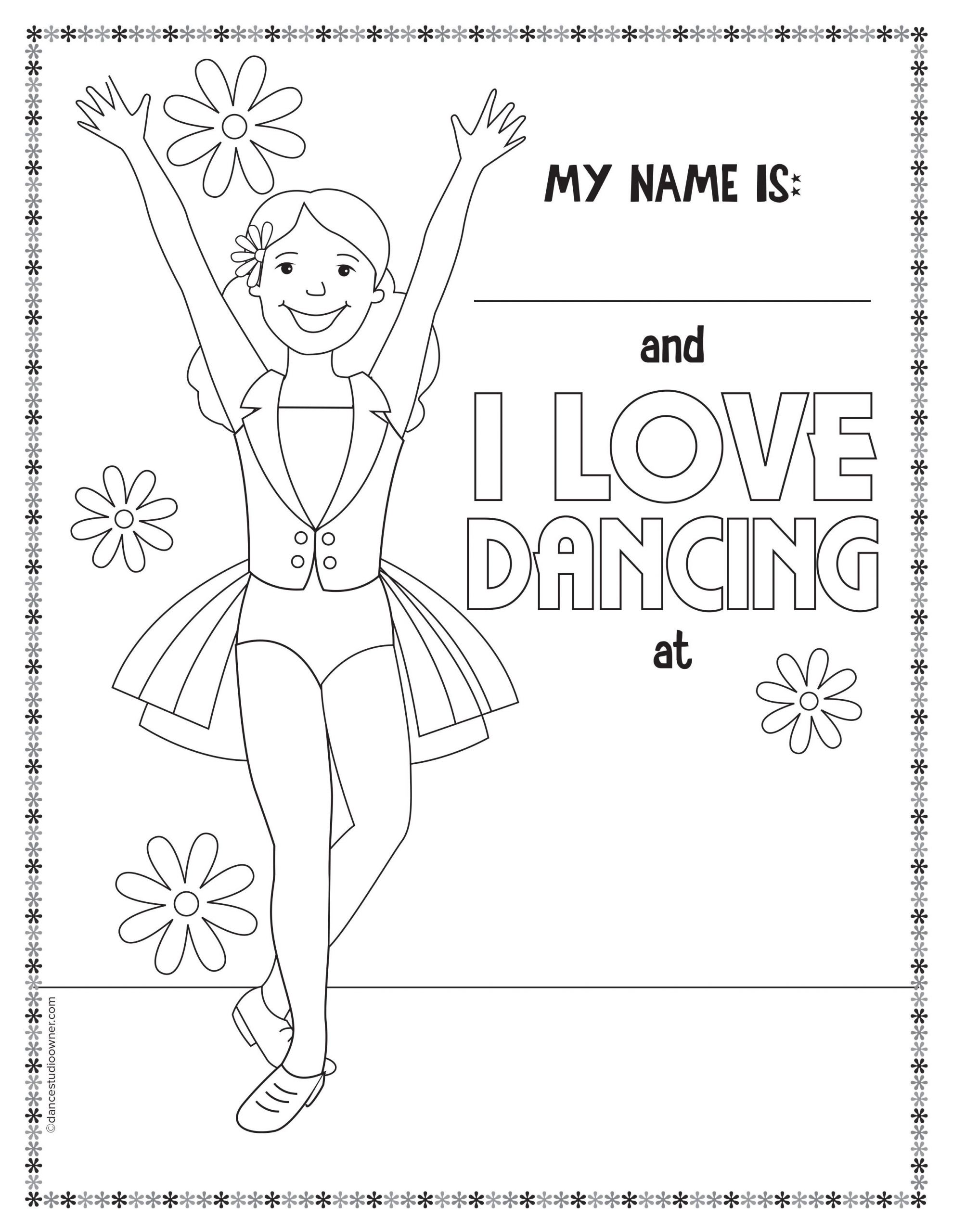Dance Coloring Pages For Kids
 Pin on Summer dance