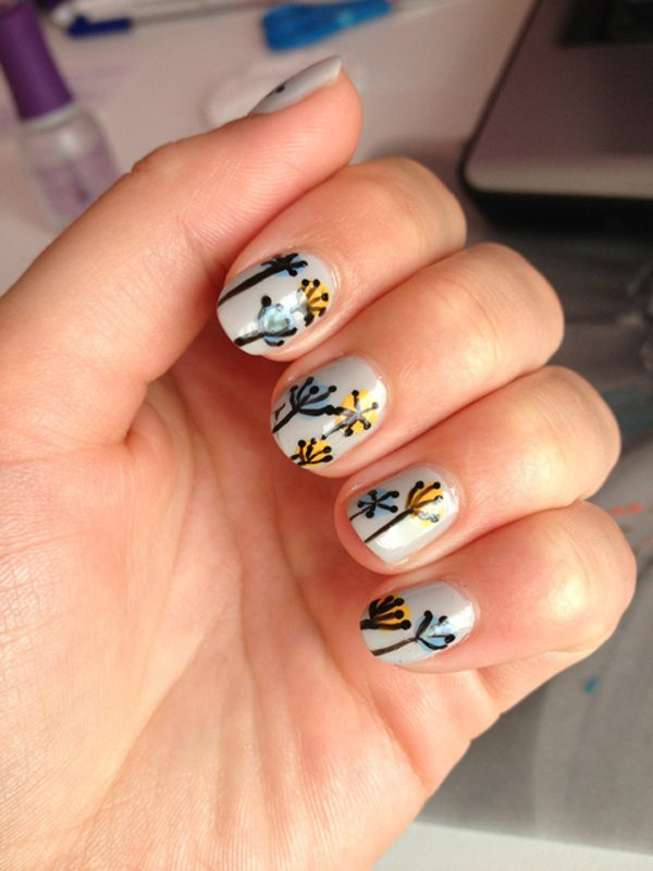 Dandelion Nail Art
 27 Chic Dandelion Designed Nail Art That Can Add Appeal To