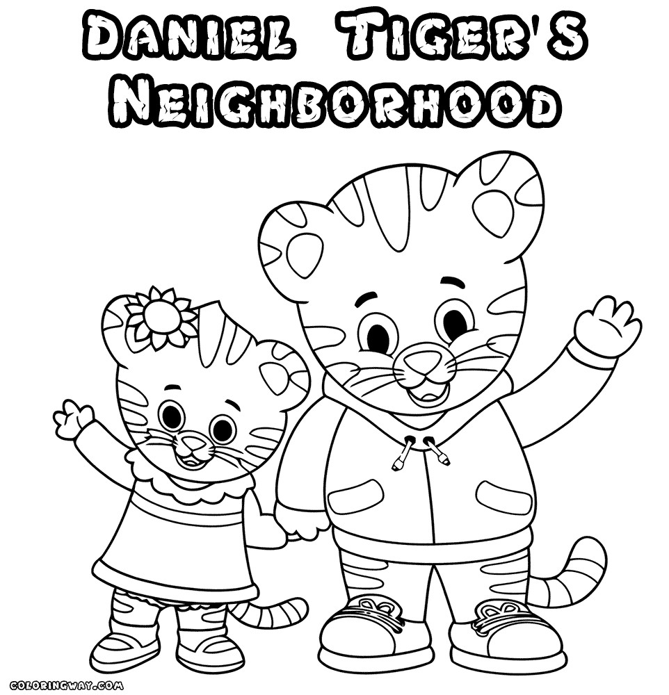 Daniel Tiger Coloring Pages Printable
 Daniel Tiger coloring pages