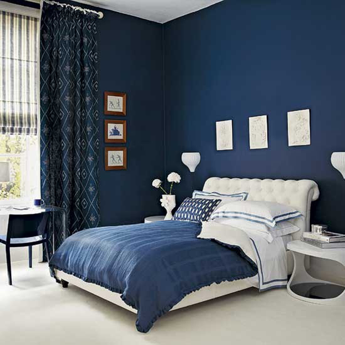 Dark Paint In Bedroom
 15 Beautiful Dark Blue Wall Design Ideas