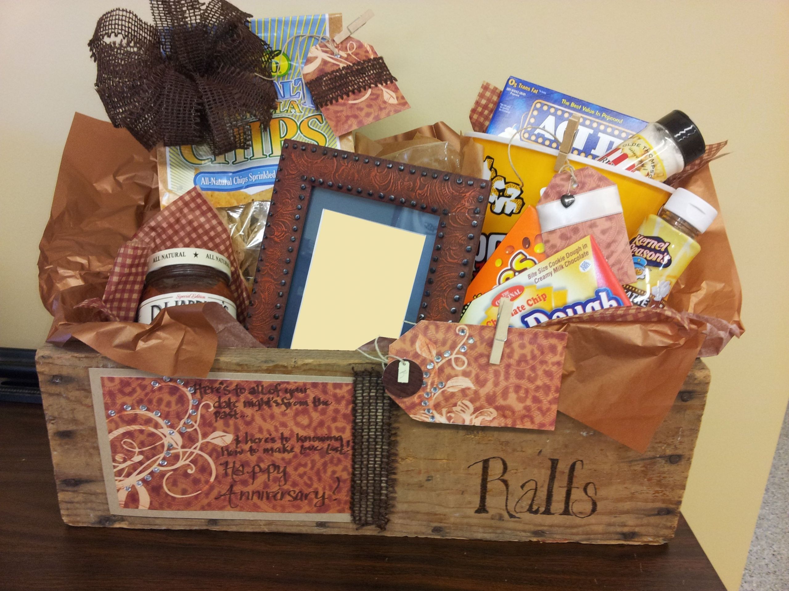 Date Night Gift Basket Ideas
 a t basket I did It s called "date night " It is for