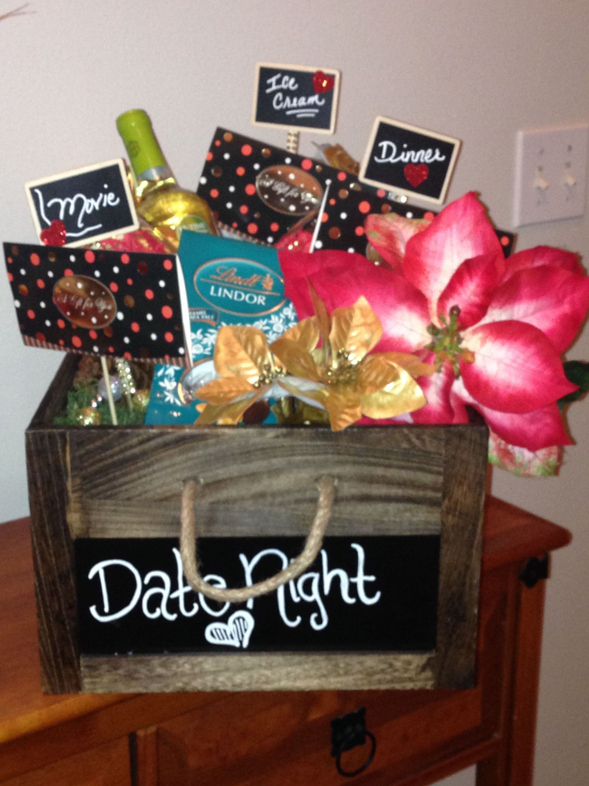 Date Night Gift Basket Ideas
 Date Night t basket