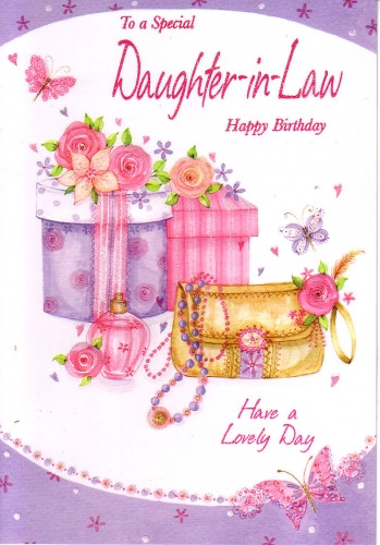 Daughter In Law Birthday Cards
 Braille Greeting Birthday Card To a Special Daughter in Law