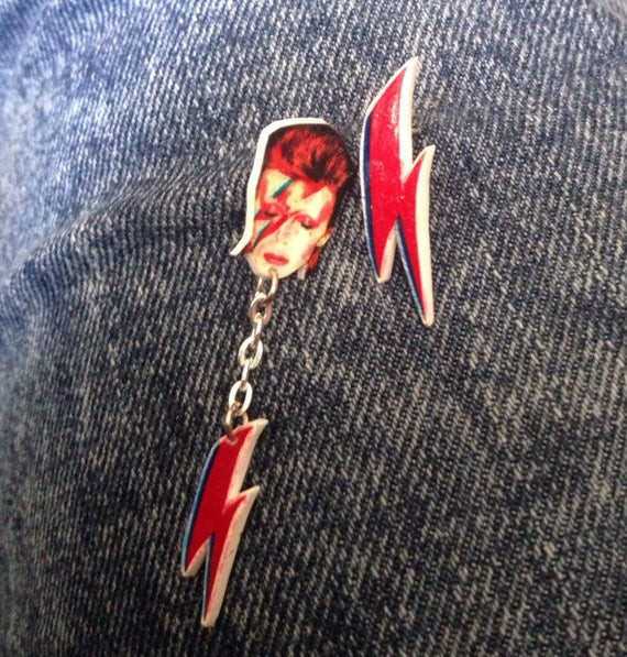 David Bowie Earrings
 David bowie stud earrings