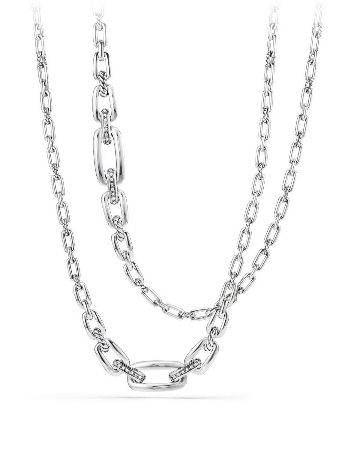 David Yurman Long Necklace
 David Yurman Wellesley Sterling Silver Long Chain Necklace