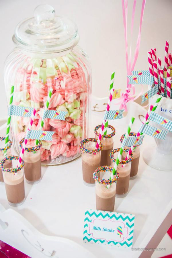 December Birthday Party Ideas
 Ice Cream Shoppe Shop Girl 3rd Birthday Party Planning