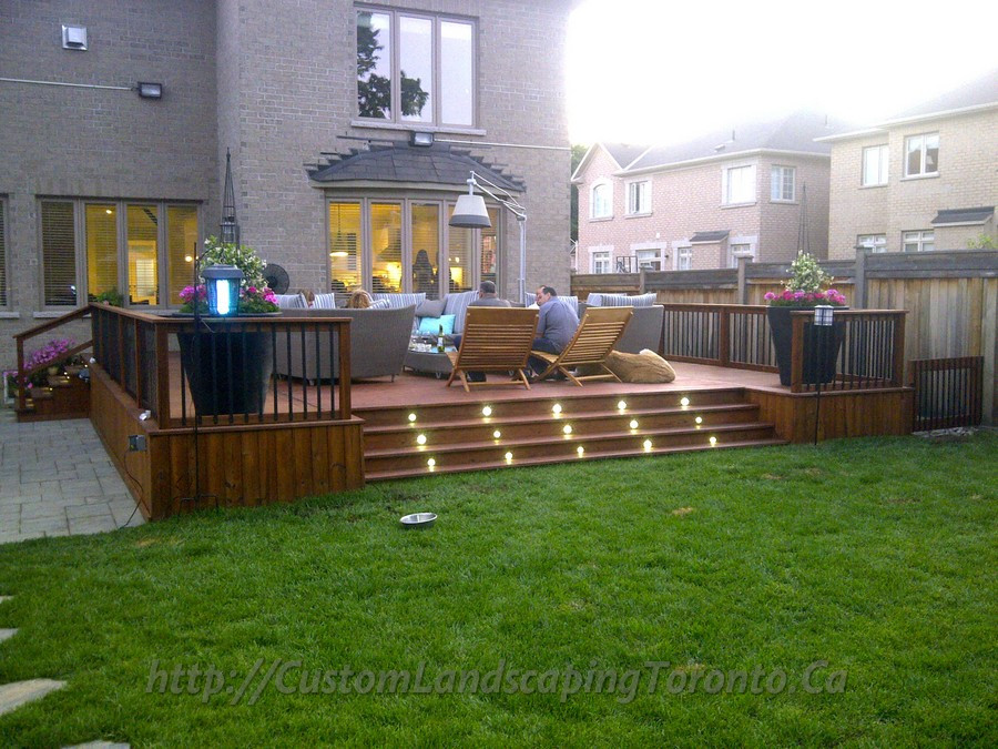 Deck And Landscape Design
 2 decks with interlock and landscaping design Toronto