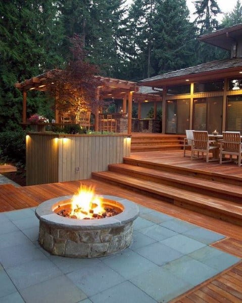 Deck Fire Pits
 Top 50 Best Deck Fire Pit Ideas Wood Safe Designs