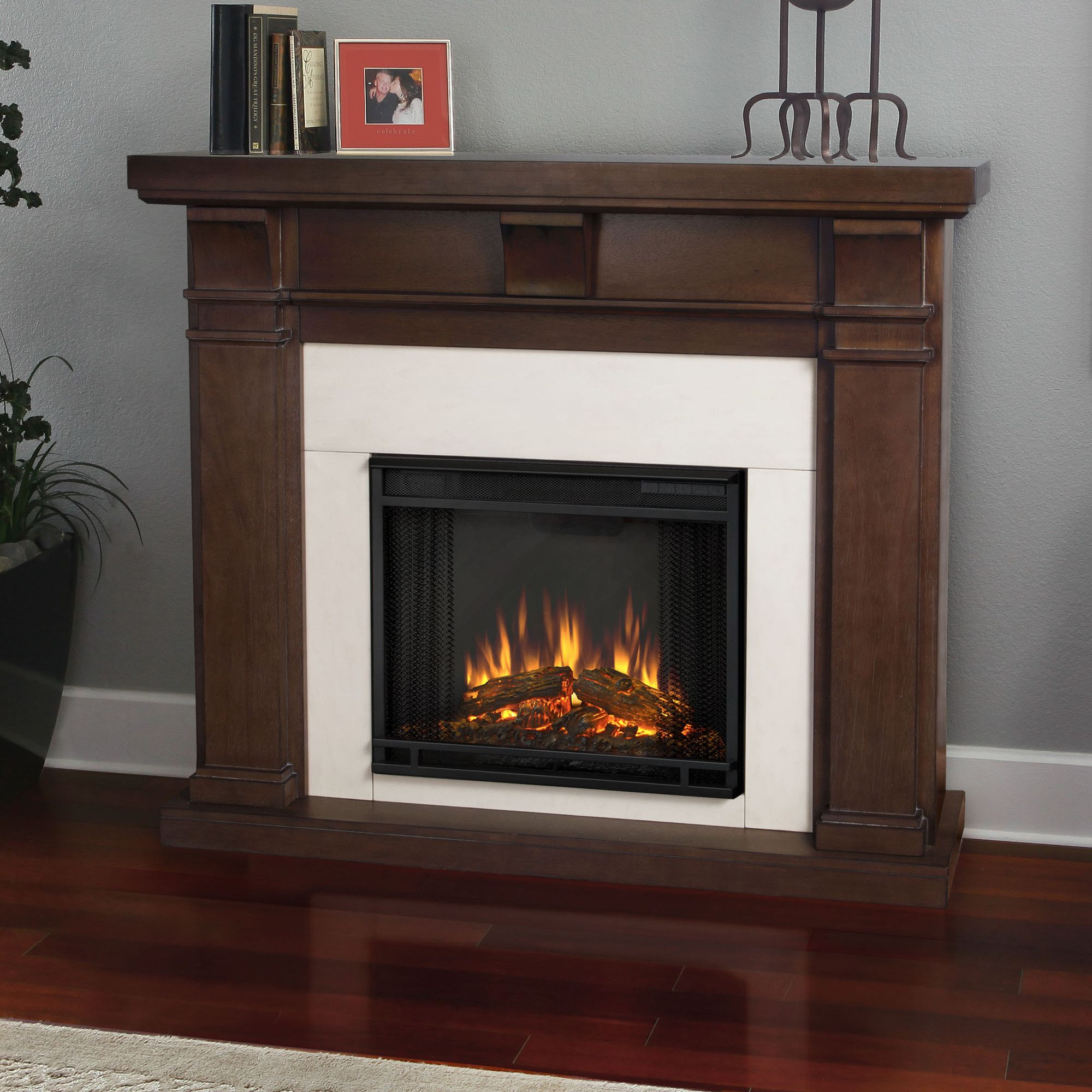 Decor Flame Electric Fireplace
 Real Flame Porter Electric Fireplace & Reviews