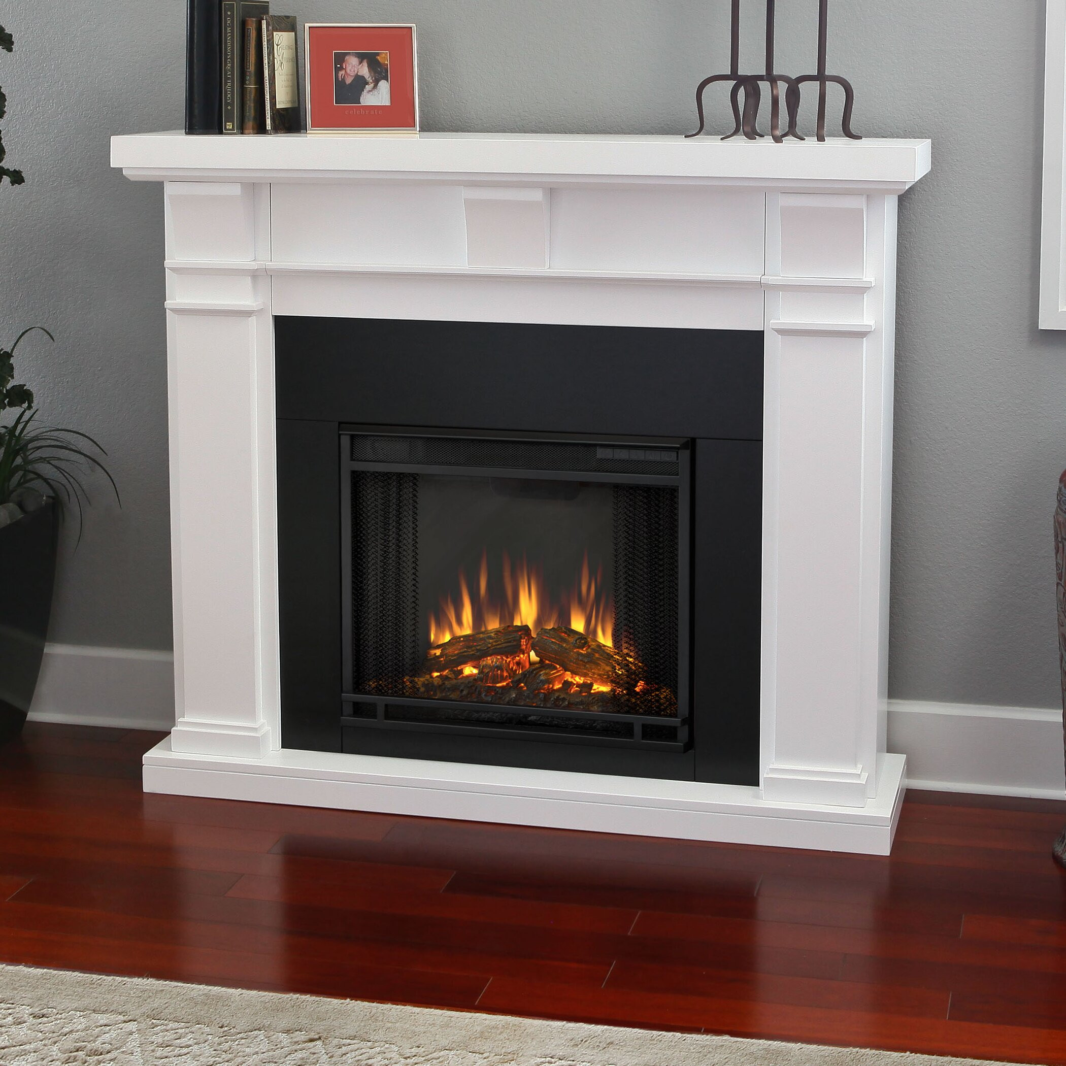 Decor Flame Electric Fireplace
 Real Flame Porter Electric Fireplace & Reviews